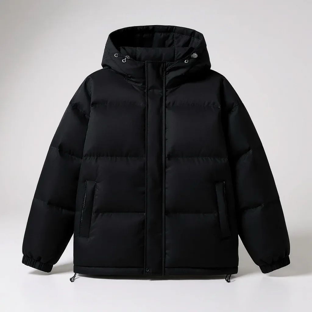 Chamarra Puffer Core de Ajuste Elástico - Gris