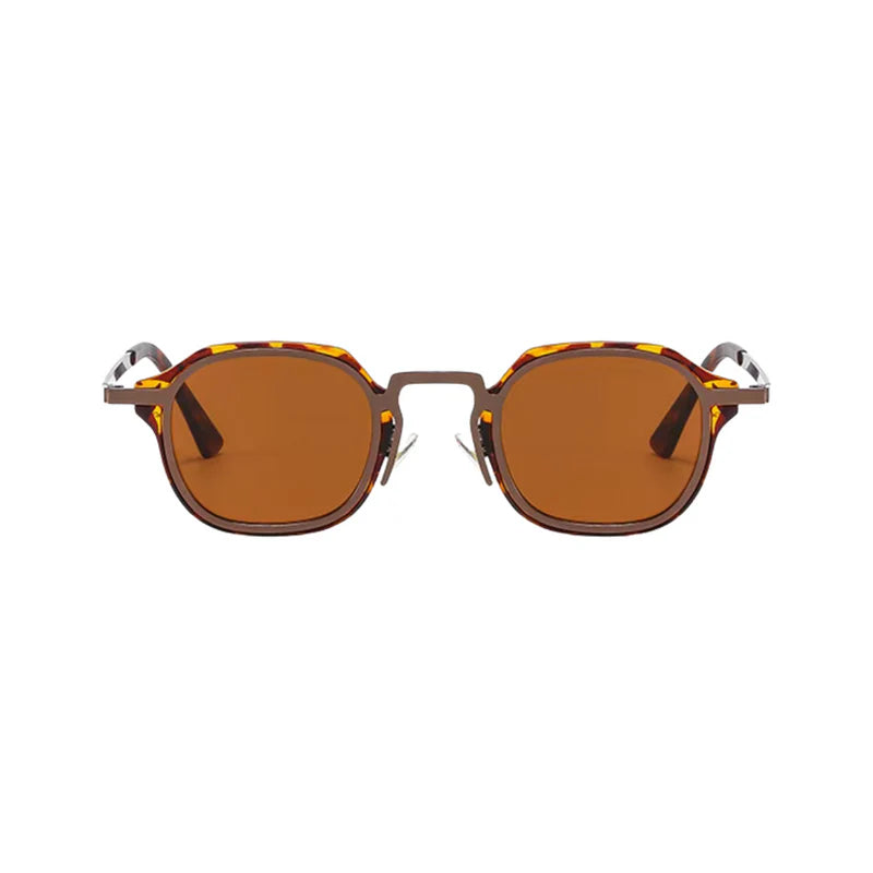 Gafas de Sol UV400 con Montura de Metal - Leopardo