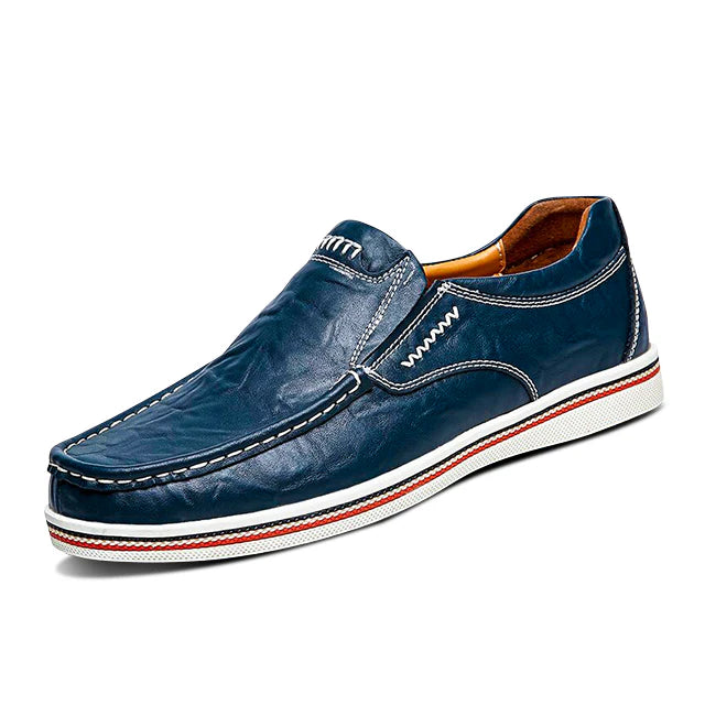 Zapatos Slip-On Cuero Artesanal - Kaki