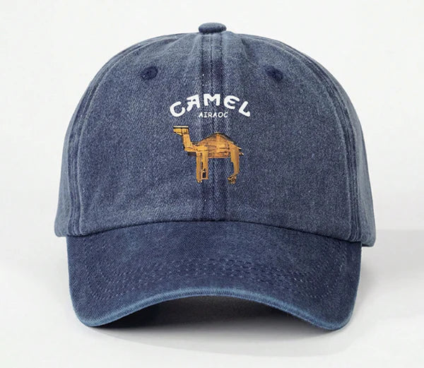 Gorra Casual de Algodón Estilo Vintage - Azul Marino