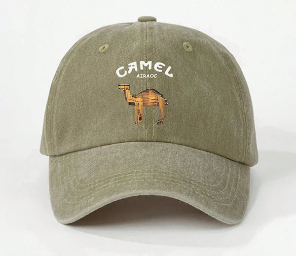 Gorra Casual de Algodón Estilo Vintage - Negro