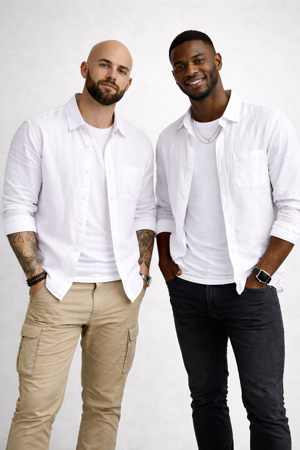 Camisa de Lino Manga Larga Harbor – Blanco