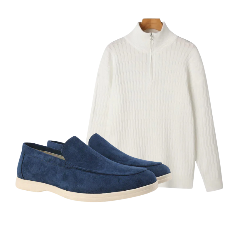 Conjunto Half-Zip de Punto Mariner