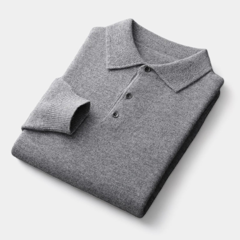 Polo de Punto Elegante – Gris