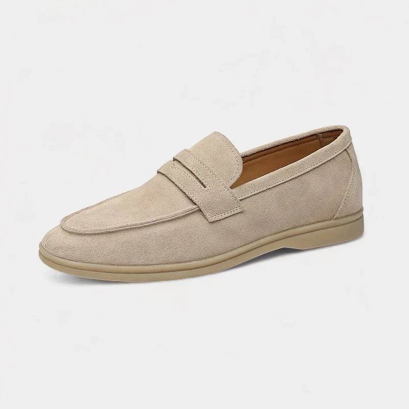 Old Money Gamuza Mocasines - Beige