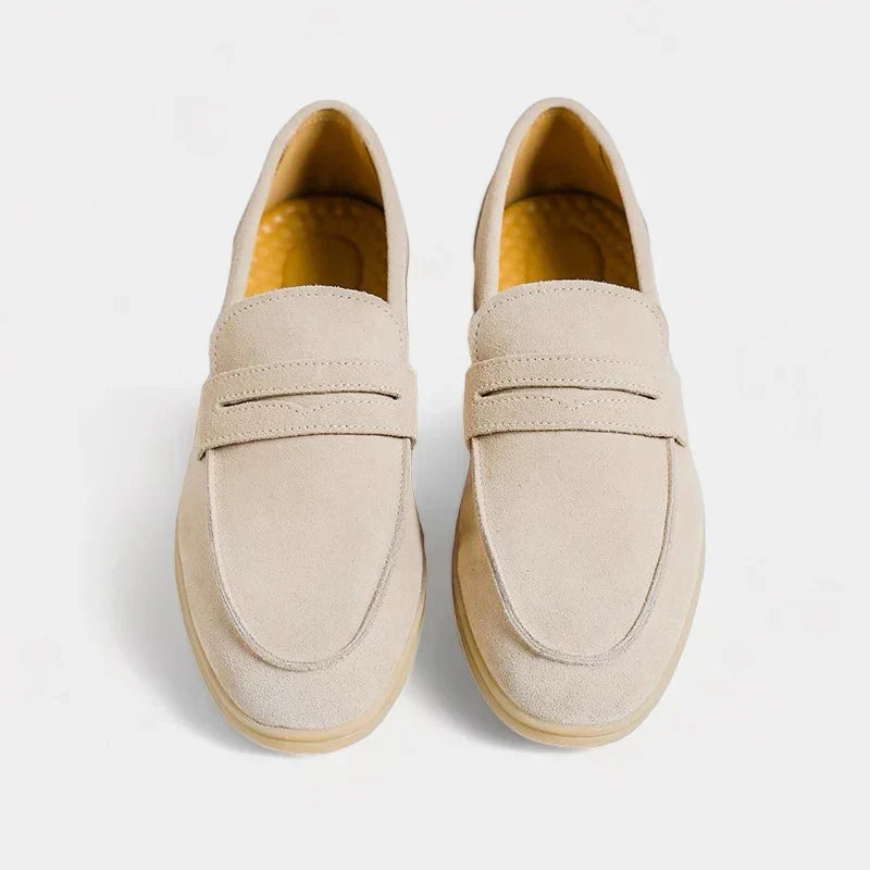 Old Money Gamuza Mocasines - Beige