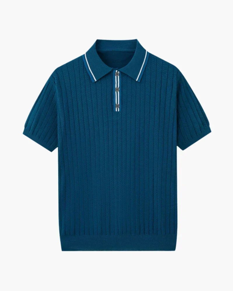 Polo de Punto Espiga – Azul