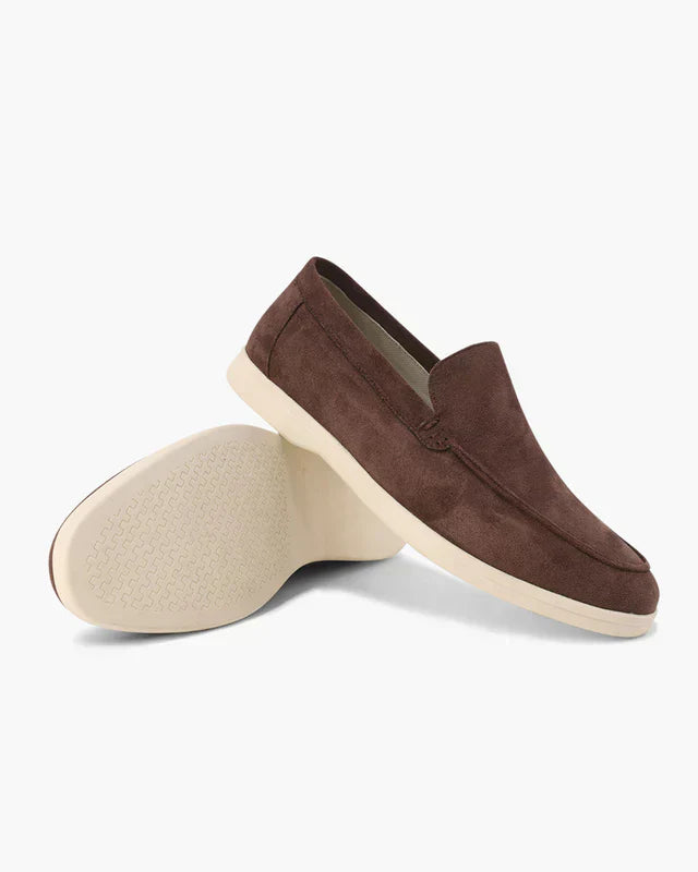 Mocasines de ante confort - Chocolate