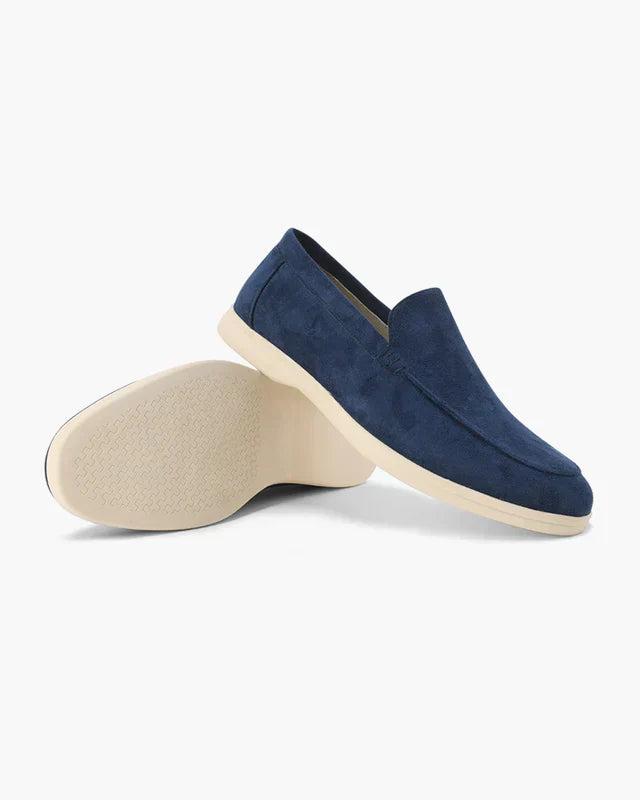 Mocasines de ante confort - Azul marino