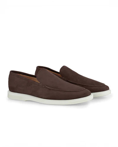 Mocasín Artesanal Suede Noble - Marrón