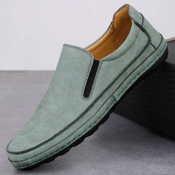 Mocasines Slip-On Cuero Confort - Negro