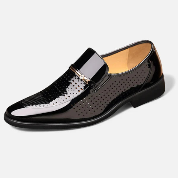 Zapatos Prestige Charol Perforado - Negro