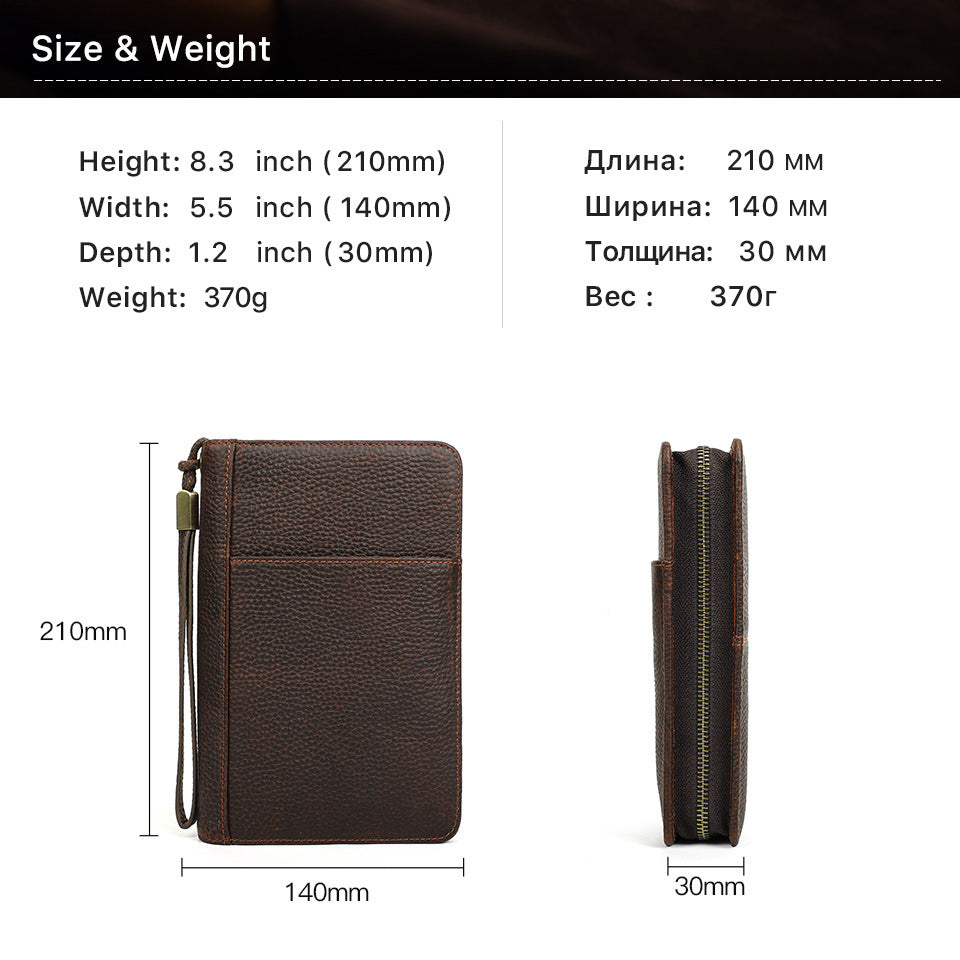 Estuche Organizador de Cuero para Puros y Accesorios de Viaje