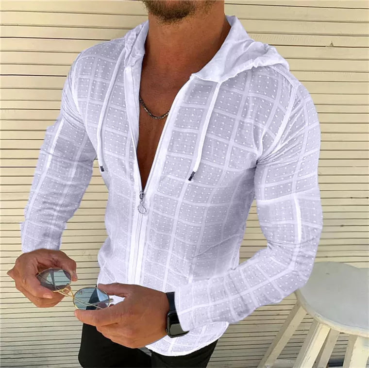 Camisa Luxor con Cierre - Blanco
