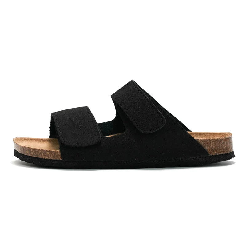 Sandalia Confort de Corcho Doble Tira - Negro