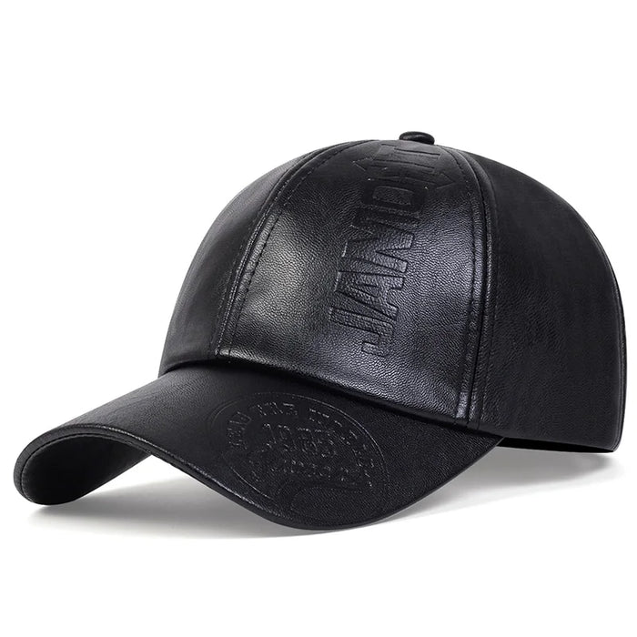 Gorra Cooper de Cuero - Marrón claro