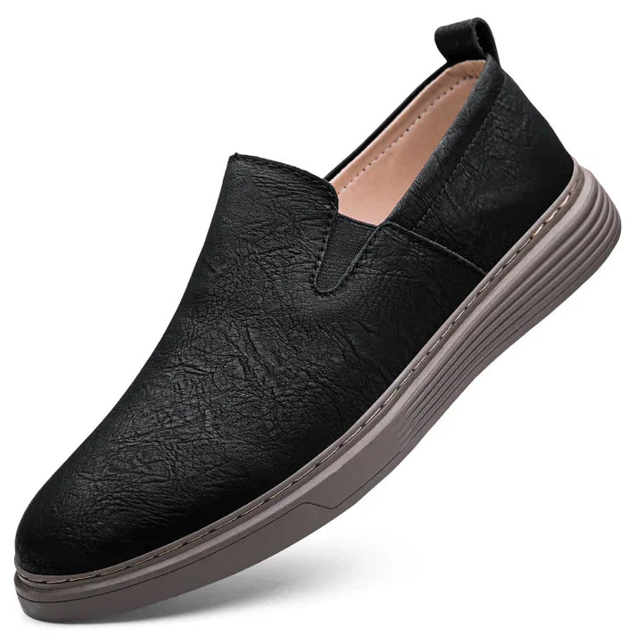 Zapatos Slip-On Cuero - Marrón