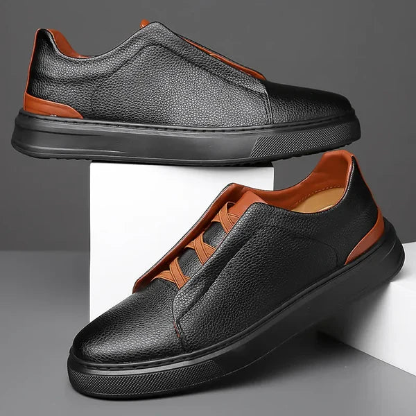 Zapatos Slip-On Cuero - Negro