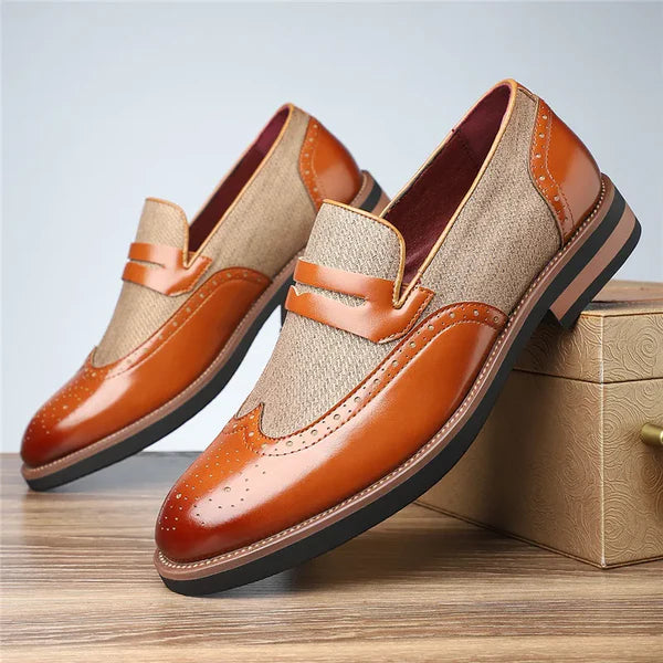 Zapatos Elegantes Alto Brillo - Azul Marino