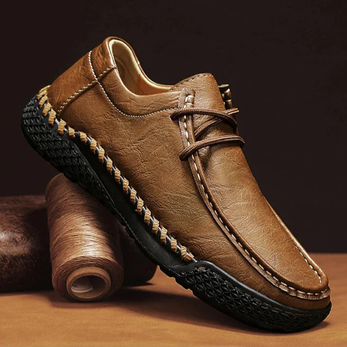 Mocasines Cuero Artesanal Confort - Marrón