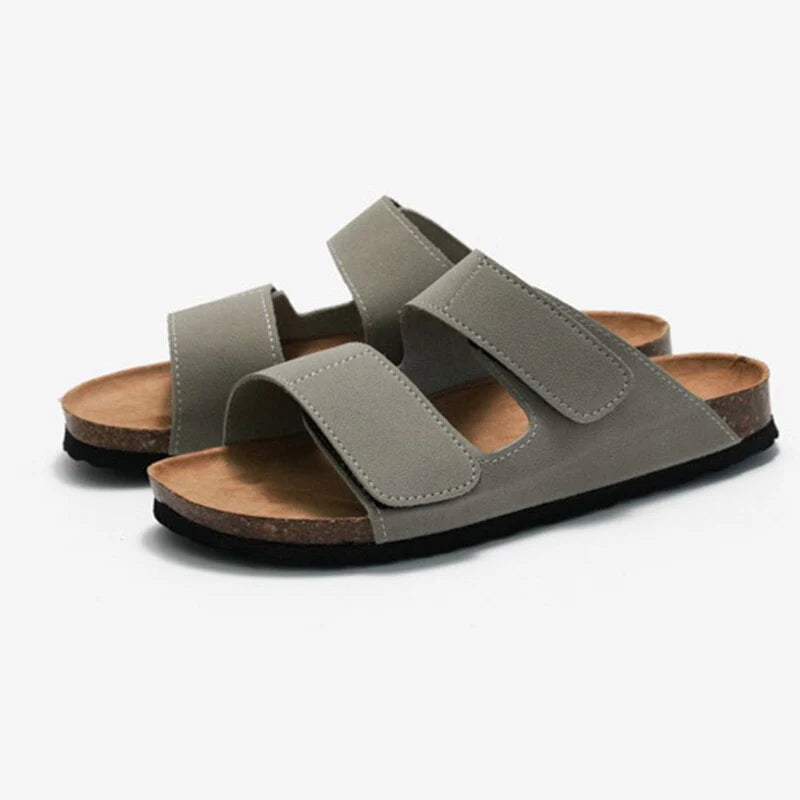 Sandalia Confort de Corcho Doble Tira - Negro