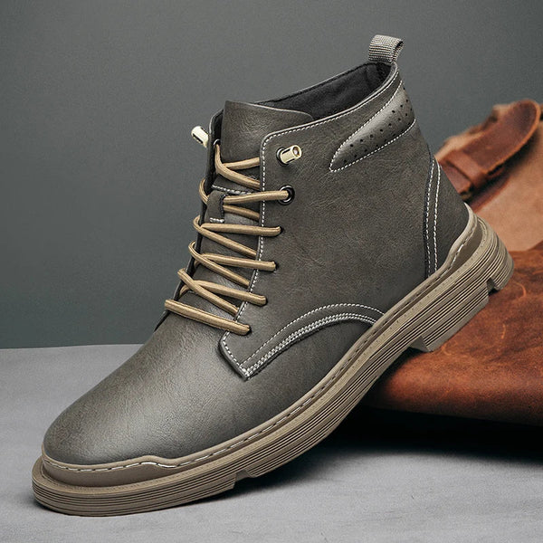 Botas Cuero - Gris