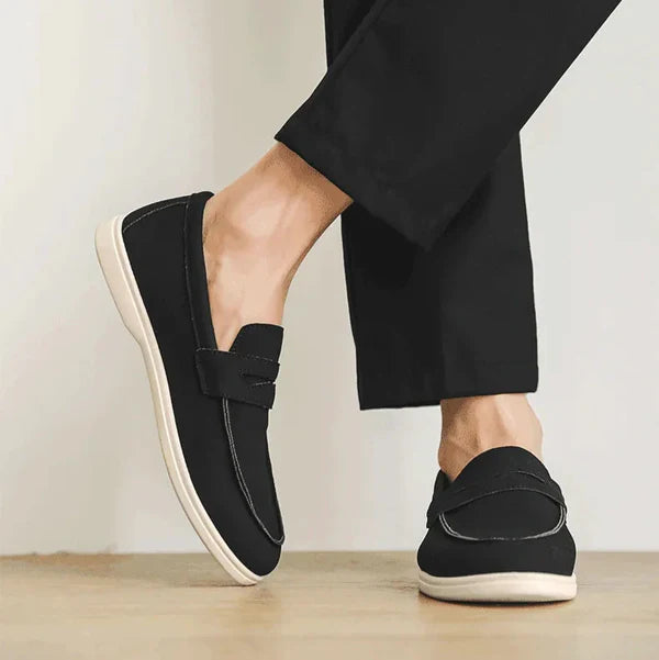 Mocasines Ante Artesanal - Negro