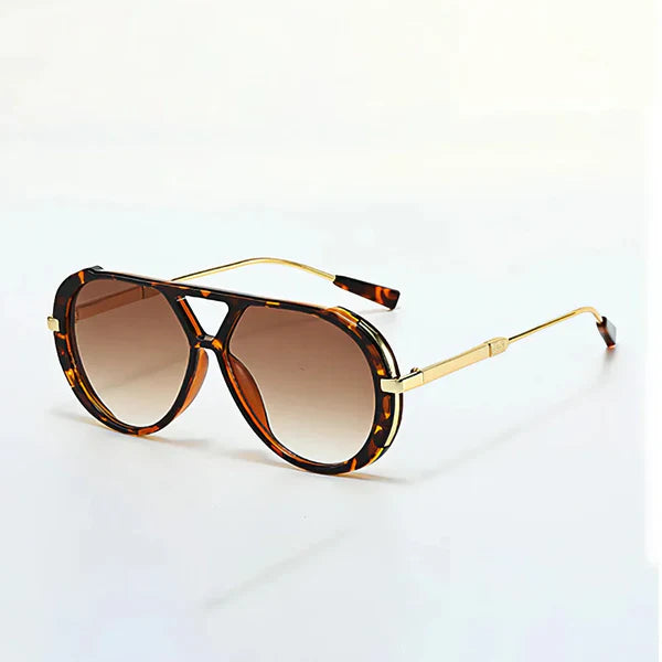 Gafas Aviador con Detalle Carey - Azul