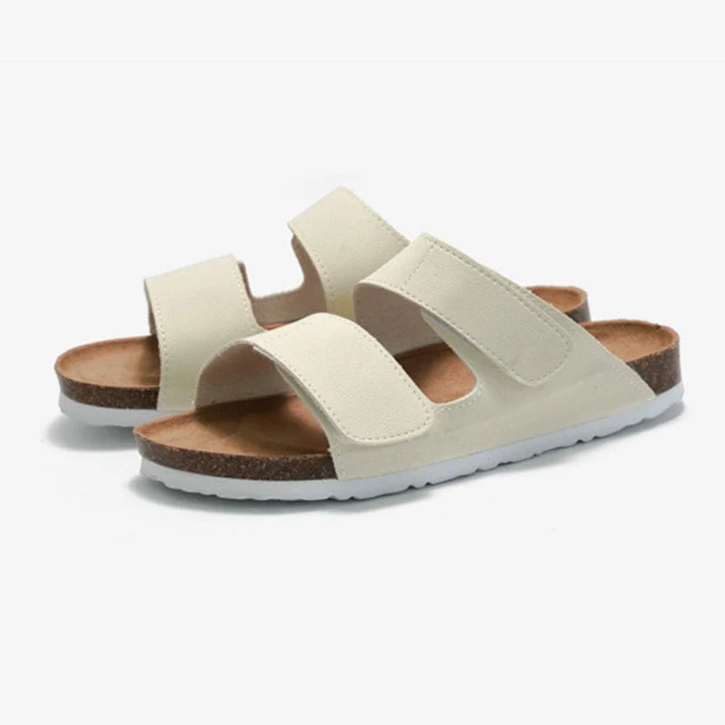 Sandalia Confort de Corcho Doble Tira - Negro