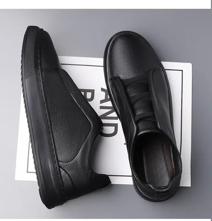 Zapatos Slip-On Cuero - Blanco