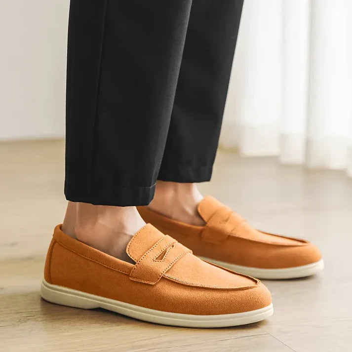 Mocasines Ante Artesanal - Beige