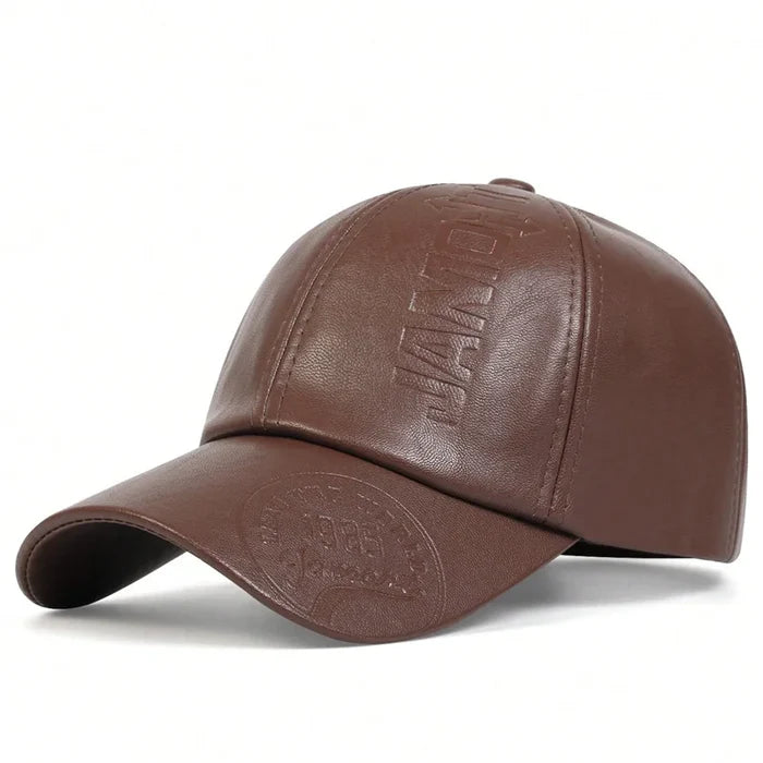 Gorra Cooper de Cuero - Marrón claro