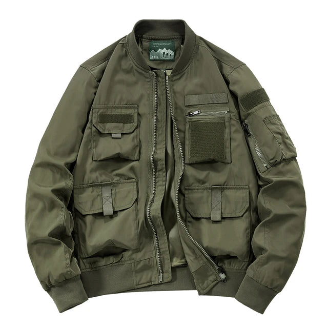 Chaqueta Utility Multi Bolsillos - Verde Claro