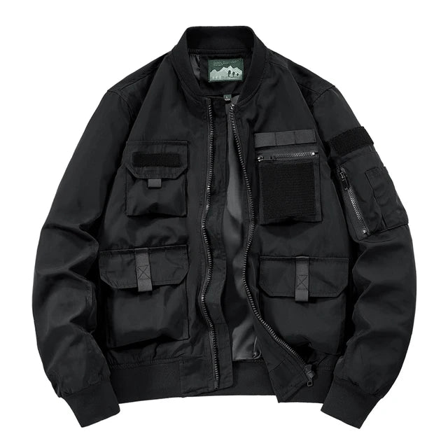 Chaqueta Utility Multi Bolsillos - Negro