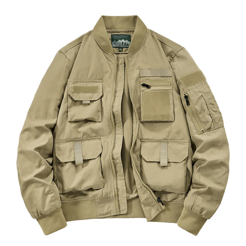 Chaqueta Utility Multi Bolsillos - Verde Claro