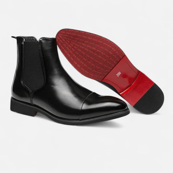 Botas Chelsea Windsor Cuero - Rojo
