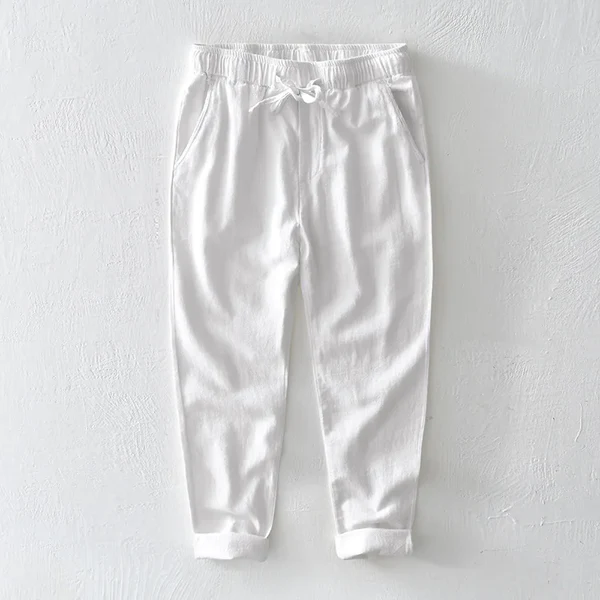 Pantalones con Cordón Urban Blend – Blanco