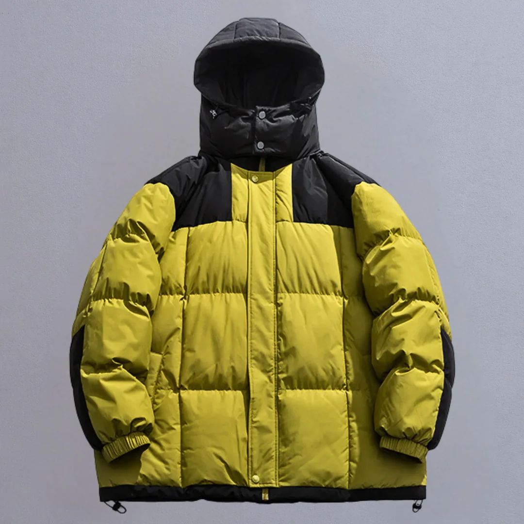 Chamarra Puffer Hooded Core - Amarillo