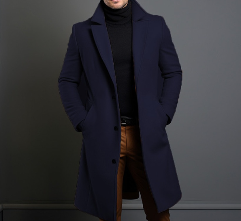 Sobretudo Camel para Hombre | Corte Largo Premium