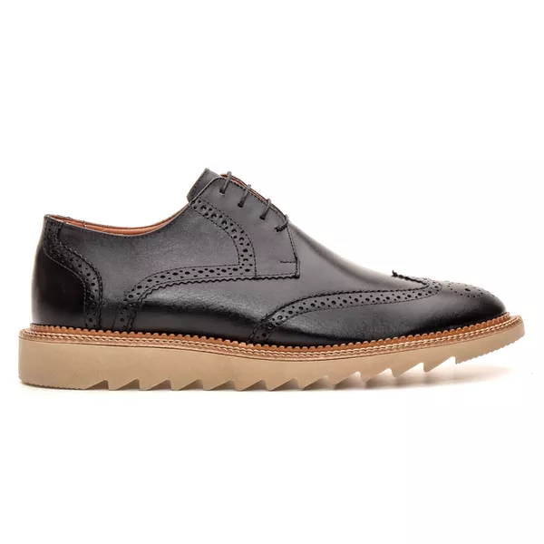 Zapato Derby Brogue Fusion - Negro