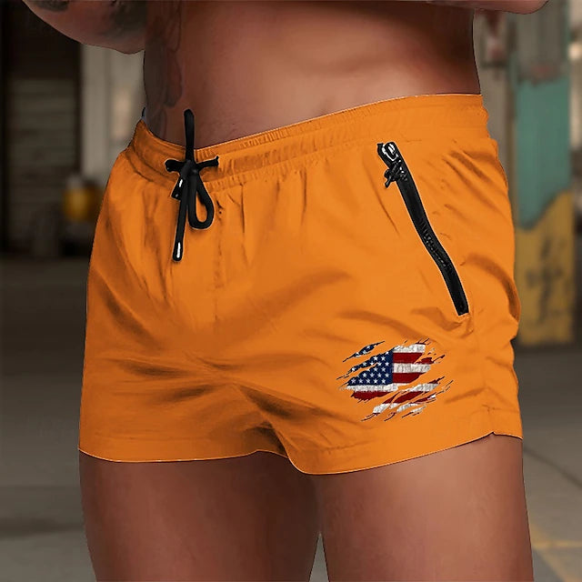 Short Swim Zip Core - Naranja