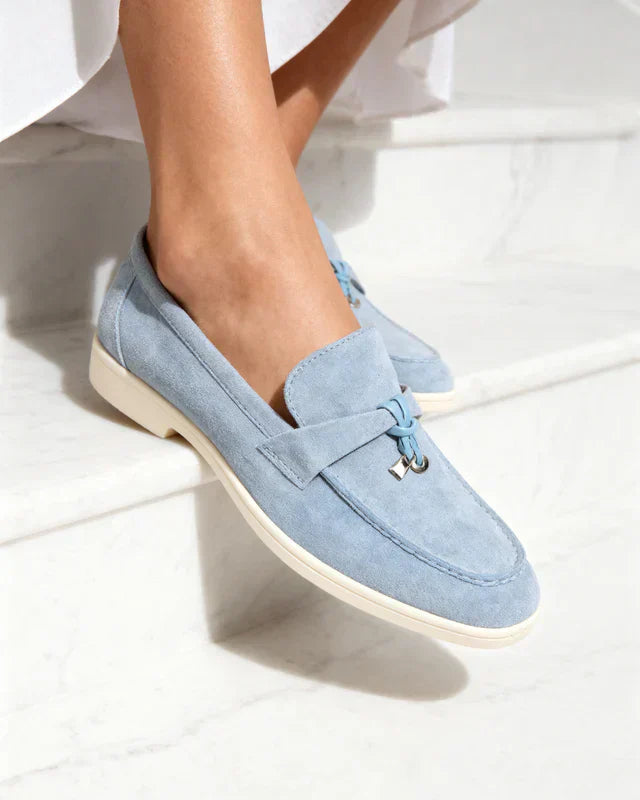Belmont Gamuza Loafers - Fog Azul