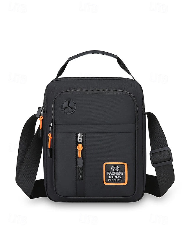 Bolsa Crossbody Oxford Multi Compartimentos - Gris