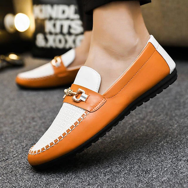 Mocasín Perforado Executive Comfort - Blanco