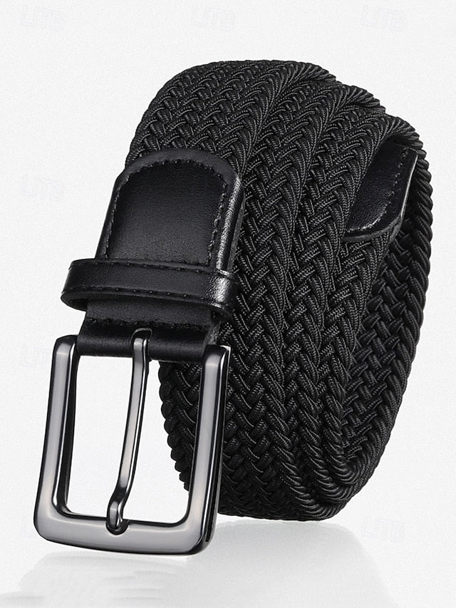Cinturón Trenzado Elástico FlexLine - Negro