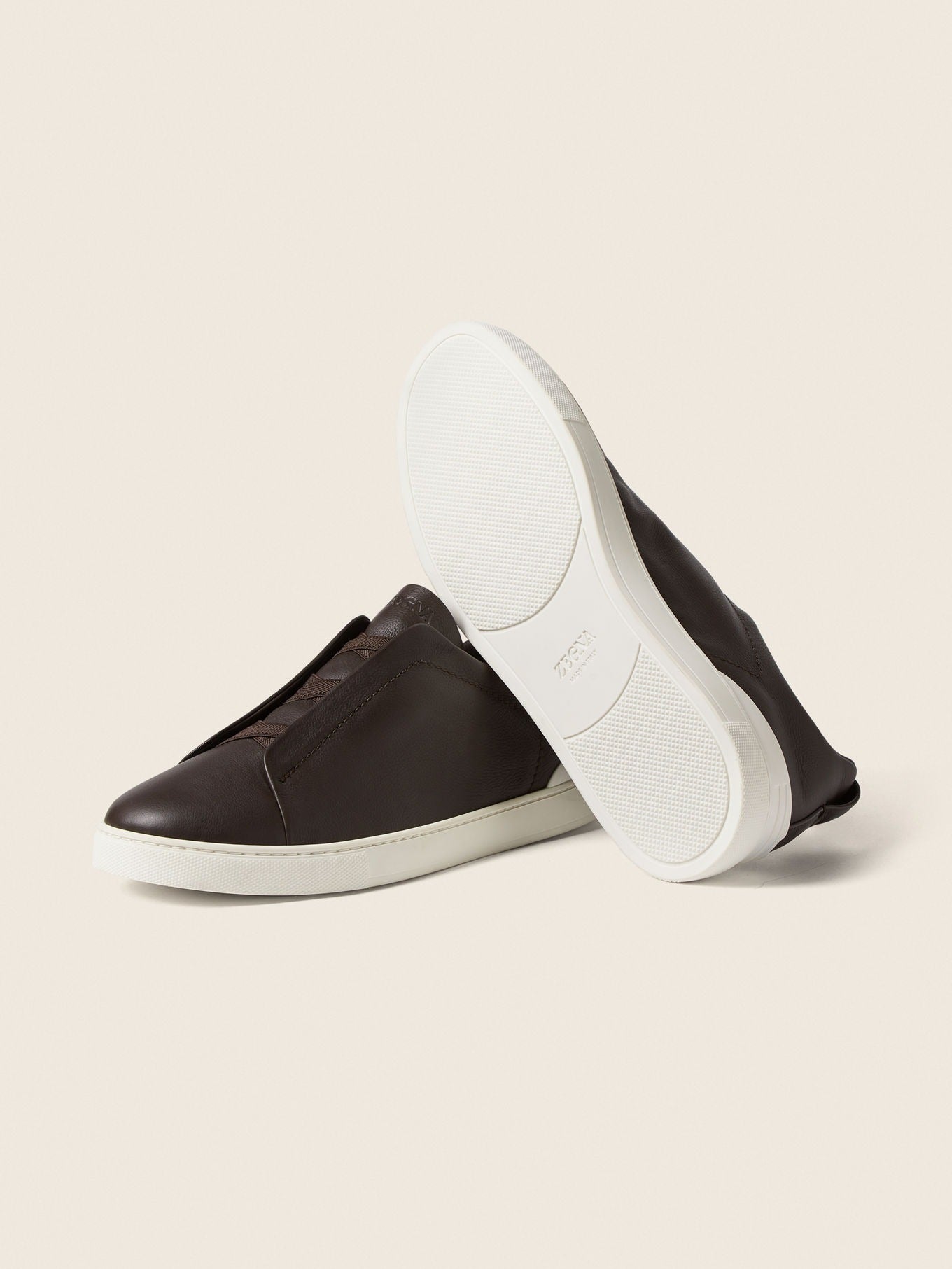 Triple Stitch SECONDSKIN Slip-On Zapatilla - Marrón oscuro