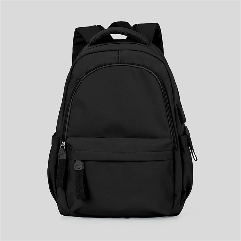Mochila de Nylon con Cierre - Beige