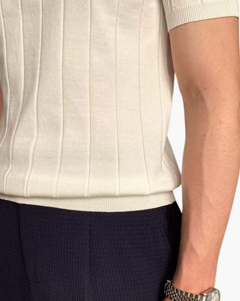 Polo Luxe de Algodón – Blanco
