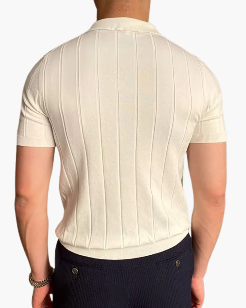 Polo Luxe de Algodón – Blanco