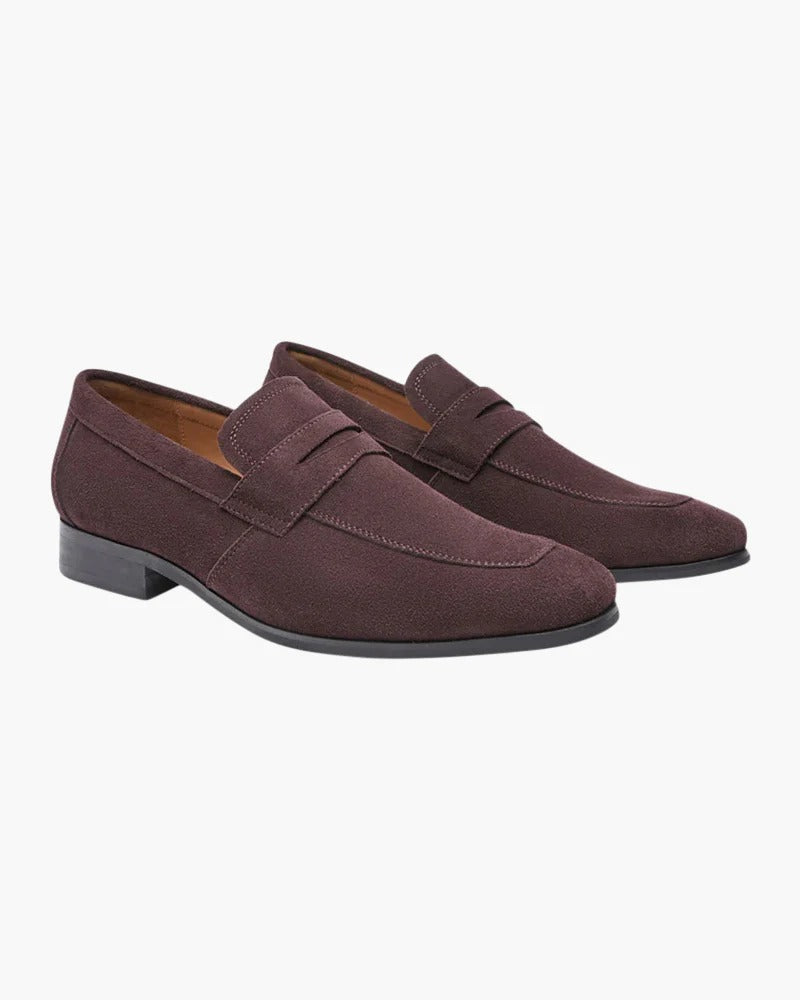 Mocasines clásicos de ante - Marrón